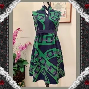 Elizabeth McKay Print A-line Dress